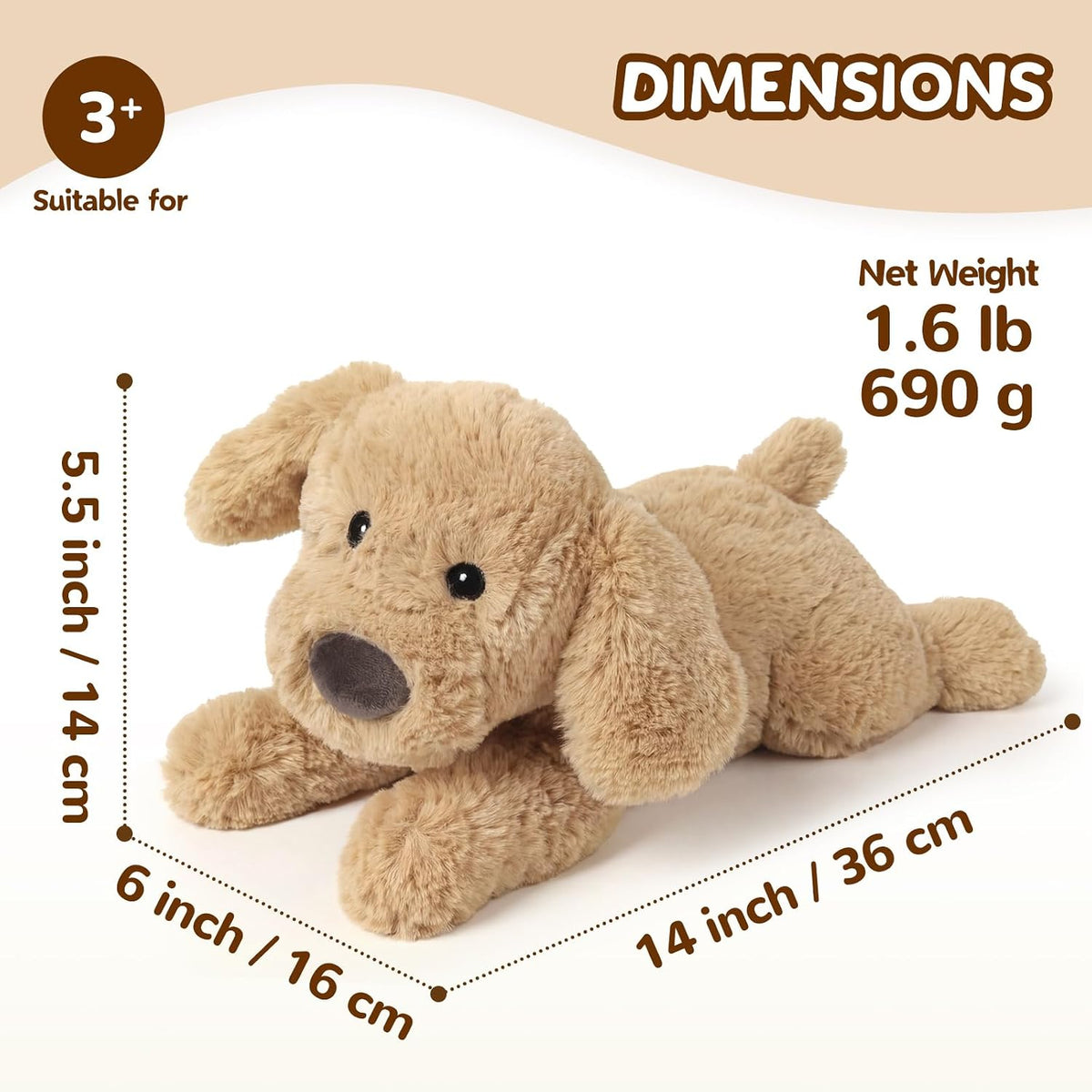 Highland Cow Stuffed Animals - Golden Retriever - image 3