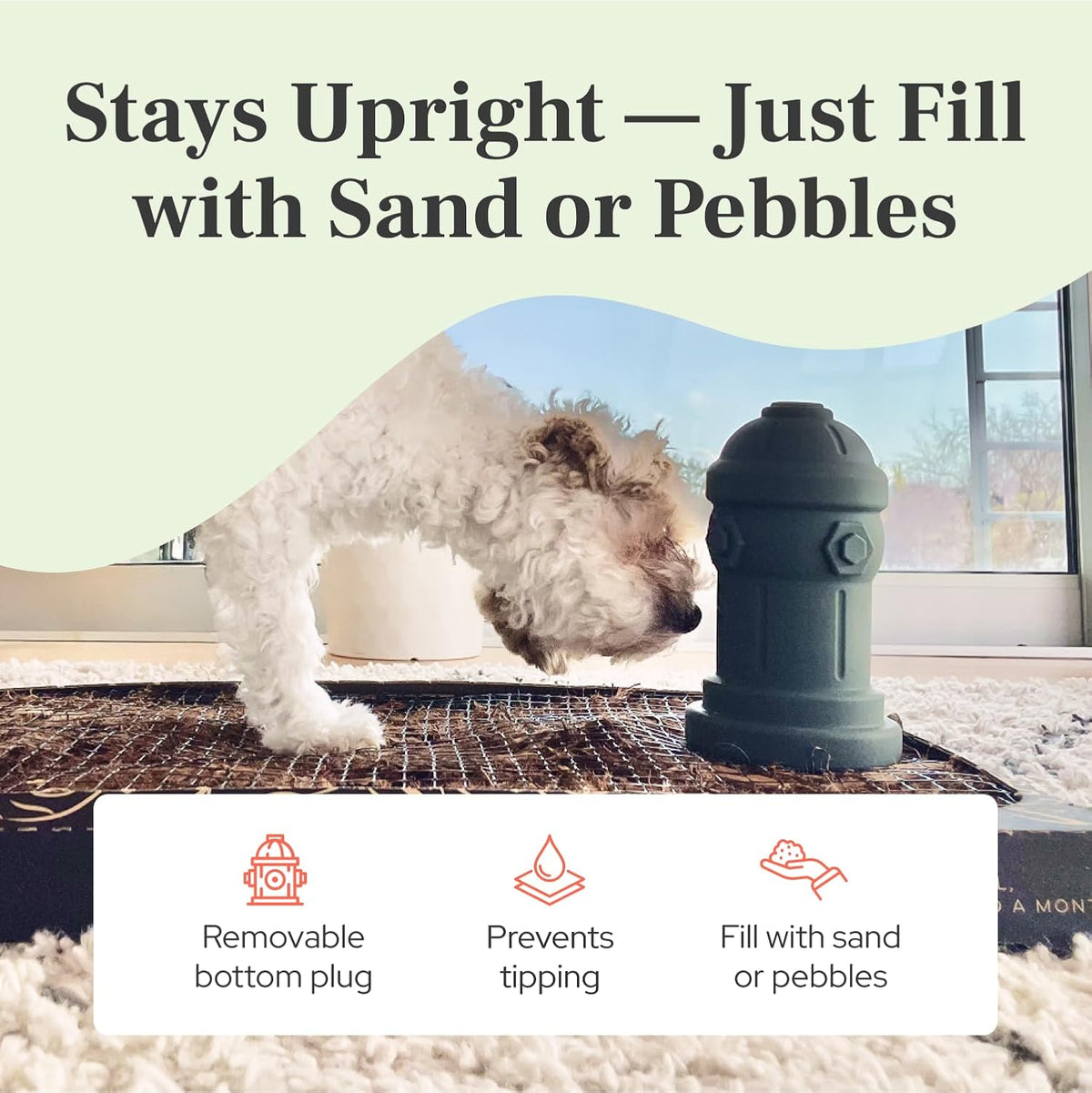 Small Dog Fire Hydrant 4x7 Silicone Soft Potty Training Aid for Small - Yellow - image 2