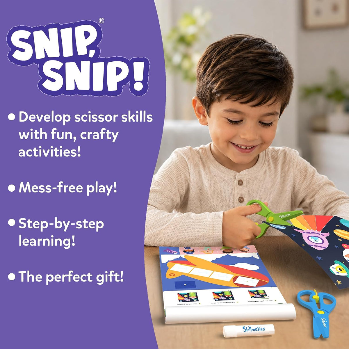 Skillmatics Snip, Scissor Skills, Felt Craft Activity - 1. Multi-Theme - image 3