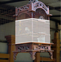 Trinkrittey Bird Cage Seed Catcher White Bird Cage Net Cover - White - image 2