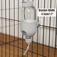 Pet Water Bottle for Cage Crate 26oz Non-Drip Water Dispenser for Small Animal Rabbit Bunny Guinea Pig Chinchilla Ferret Squirrel Hedgehog (Gray, 26oz)