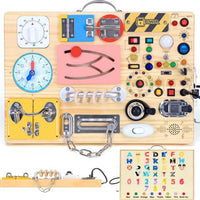 Busy Board with LED Light Switches - Extra Large Busy Board