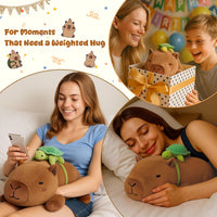 SQEQE Weighted Stuffed Animals Capybara Plush - Capybara / Small(9.8 Inch) - image 4