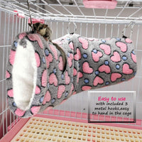LEFTSTARER Guinea Pig Accessories Sugar Glider Cage Accessories - Grey / Heart - image 2