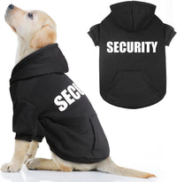 Dog Sweaters for Large Dogs Security Dog Hoodie Soft Brushed Fleece - Large