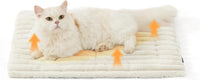Bedsure ComfyFleece Self Warming Cat Bed Mat - Ivory White / 24.0"L x 18.0"W