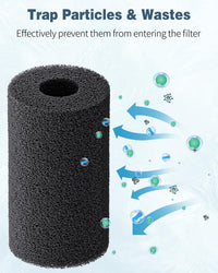 Pawfly 12 Pack Pre-Filter Sponge - 0.8″ | 2″D × 3.4″L - image 3