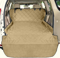 SUV Cargo Liner for Dogs - Trunk Cover for SUV with Bumper Flap Protector – Essentials for Dogs - Khaki / Standard: 55" x 91"