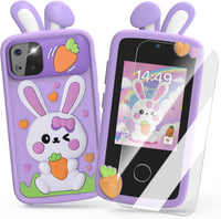 Luyiilo Kids Smart Phone Toys for Boys - Rabbit-Purple