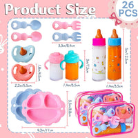 Woozettn 13 Pcs Baby Doll Accessories Magic Bottle Set - 26 Pcs - image 2