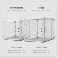 Diggs Evolv Modular Dog Crate for Dogs 16-18" Tall - Large (44.1"L x 30.5"W x 31.9"H) / Ash - image 3
