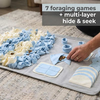 Snuffle Mat for Dogs: Slow Food Interactive Experience – Essentials for Dogs - Grey / Medium 22x38 inch - image 3