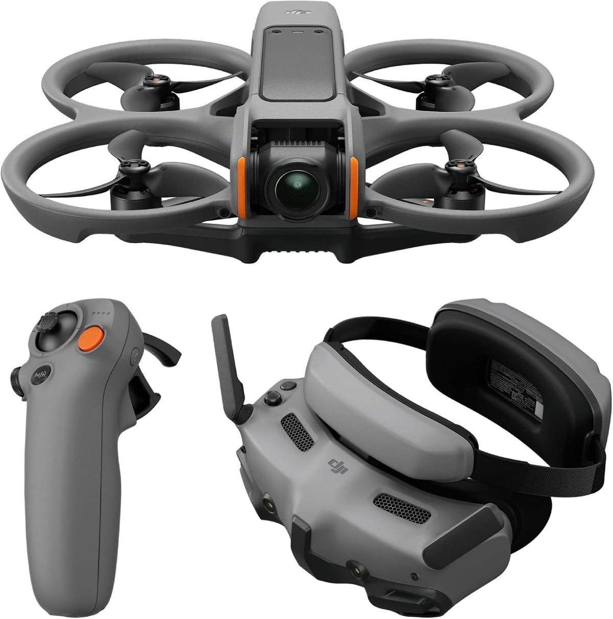 DJI Avata 2 Fly More Combo, FPV Drone With Camera 4K – Fun for Kids & Family - Fly More Combo (1 Battery)
