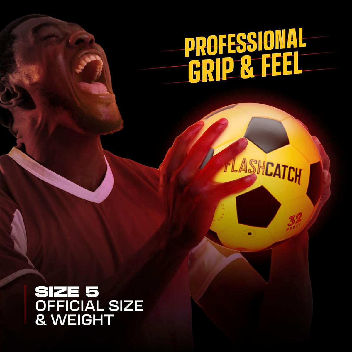 Light Up Soccer Ball, Glow in the Dark, NO 5 - image 3