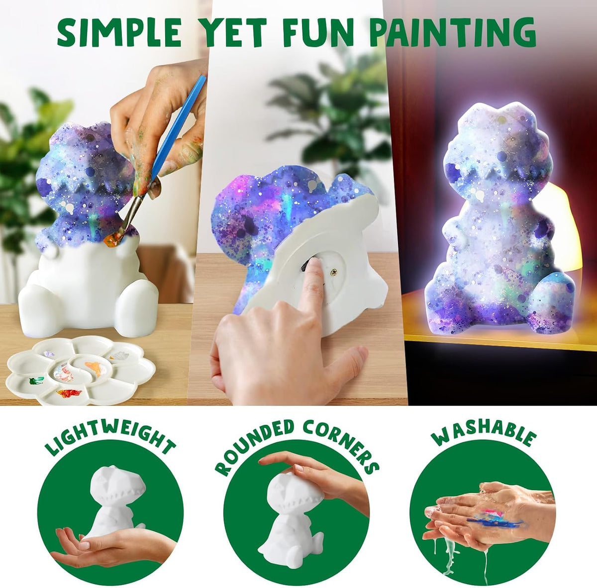 Goodyking Paint Your Own Cat Lamp Kit - Dinosaur 1pcs - image 4