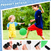 LovesTown 8.5 inch green playground ball with waffle texture and hand pump - view 8