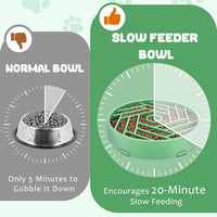 WHIPPY Slow Feeder Dog Bowl - mint green - image 4