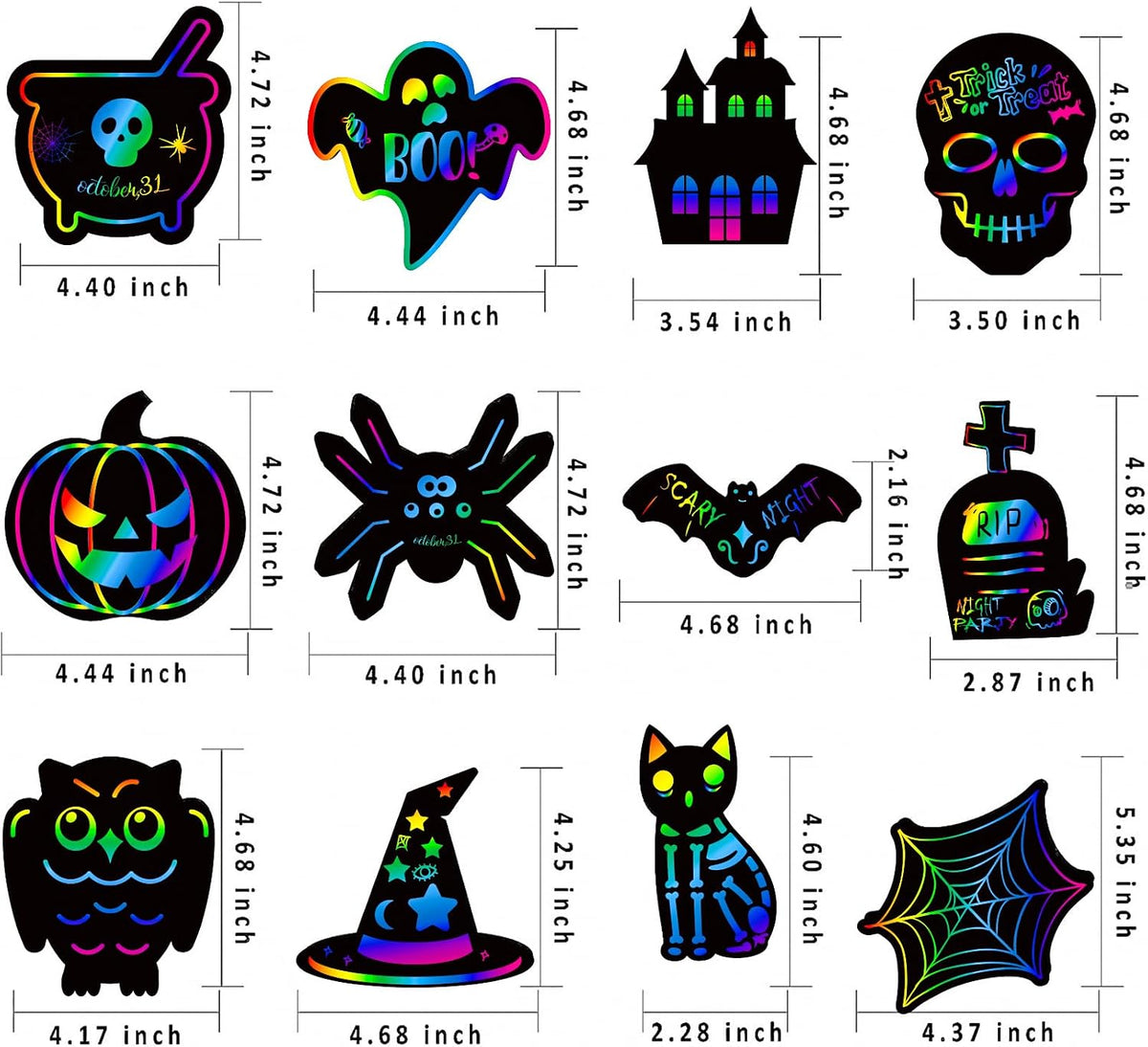 MGparty Halloween Crafts for Kids - 96PCS - image 3