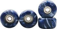 RACOFSB fingerboard wheels with bearings in black mix swirl color, set of 4