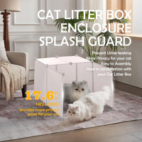 MEEXPAWS Cat Litter Box Enclosure, Splash Guard - XXL - L27.9"×W27.9"×H31.5" - image 2