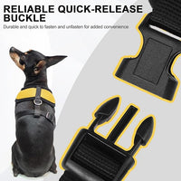 BINGPET No Pull Dog Harness,Soft Mesh Breathable All Weather Vest Harness,Safety Protection Design Durable Adjustable Step-in Easy Walk Dog Harness for Small Medium Large Dogs(Yellow,S)