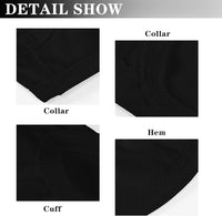 2 Pack Solid Color Dog Shirts, Lightweight, Quick Dry - Black,White / M (16'' Chest) - image 3