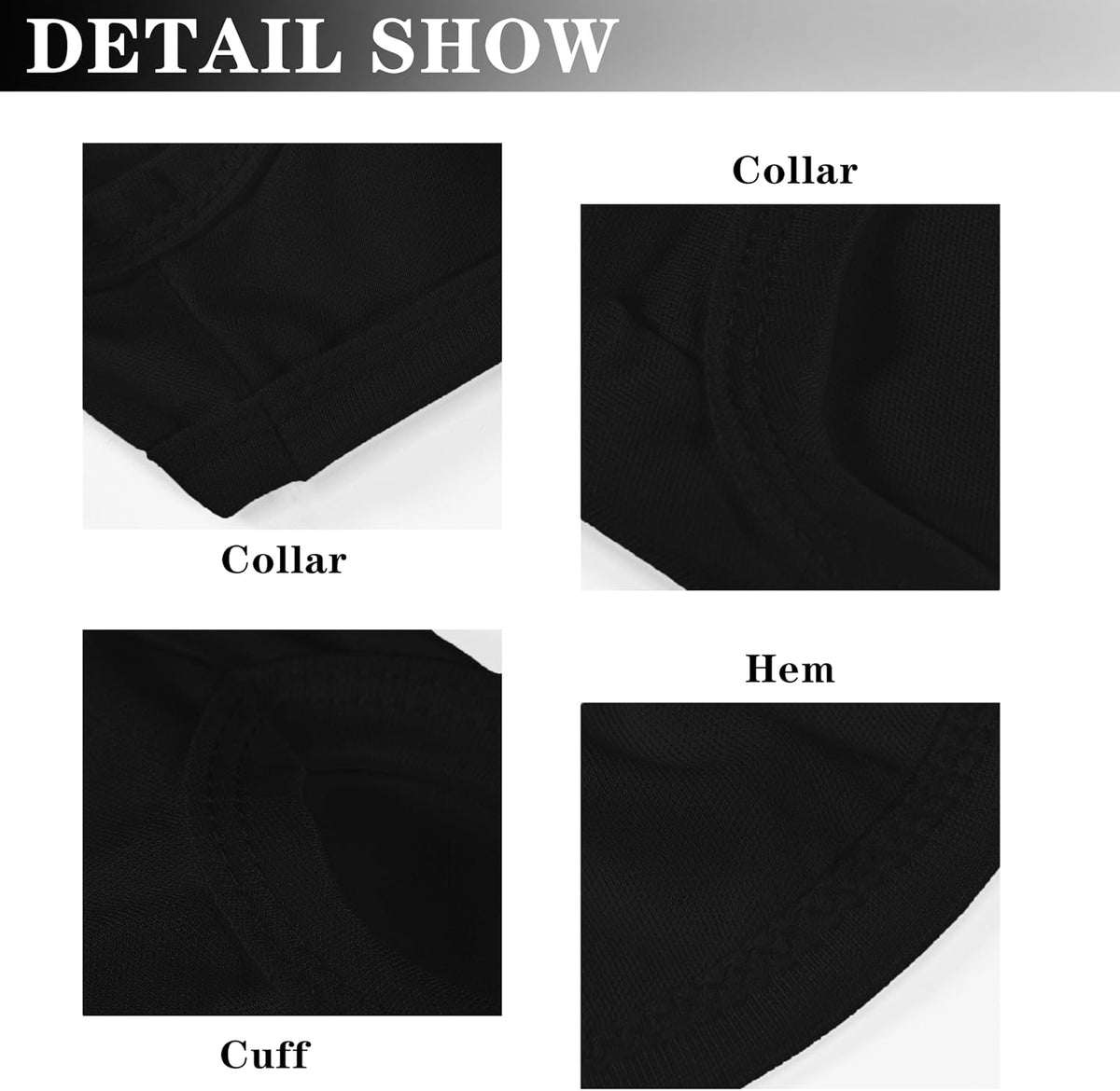2 Pack Solid Color Dog Shirts, Lightweight, Quick Dry - Black,White / M (16'' Chest) - image 3