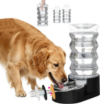 RIZZARI 8L Elevated Dog Water Dispenser: Gravity Waterer for Large - Dark Black / 8L