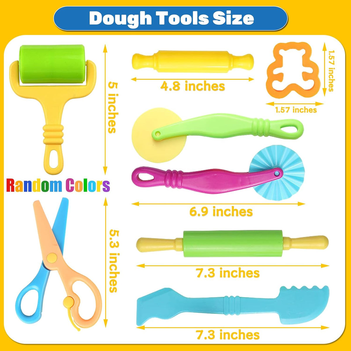 Dough Tools 55 PCS Dough Play Tools Set for Kids - 24 pcs - image 2