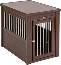 New Age Pet ECOFLEX Large Furniture Style Dog Crate & End Table - Brown / 29.5"L x 21.1"W x 25.2"H