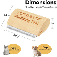 Dog Brush for Shedding, Deshedding Grooming Tool for Dogs, Cats – Essentials for Dogs - 3.15 Inch - image 2