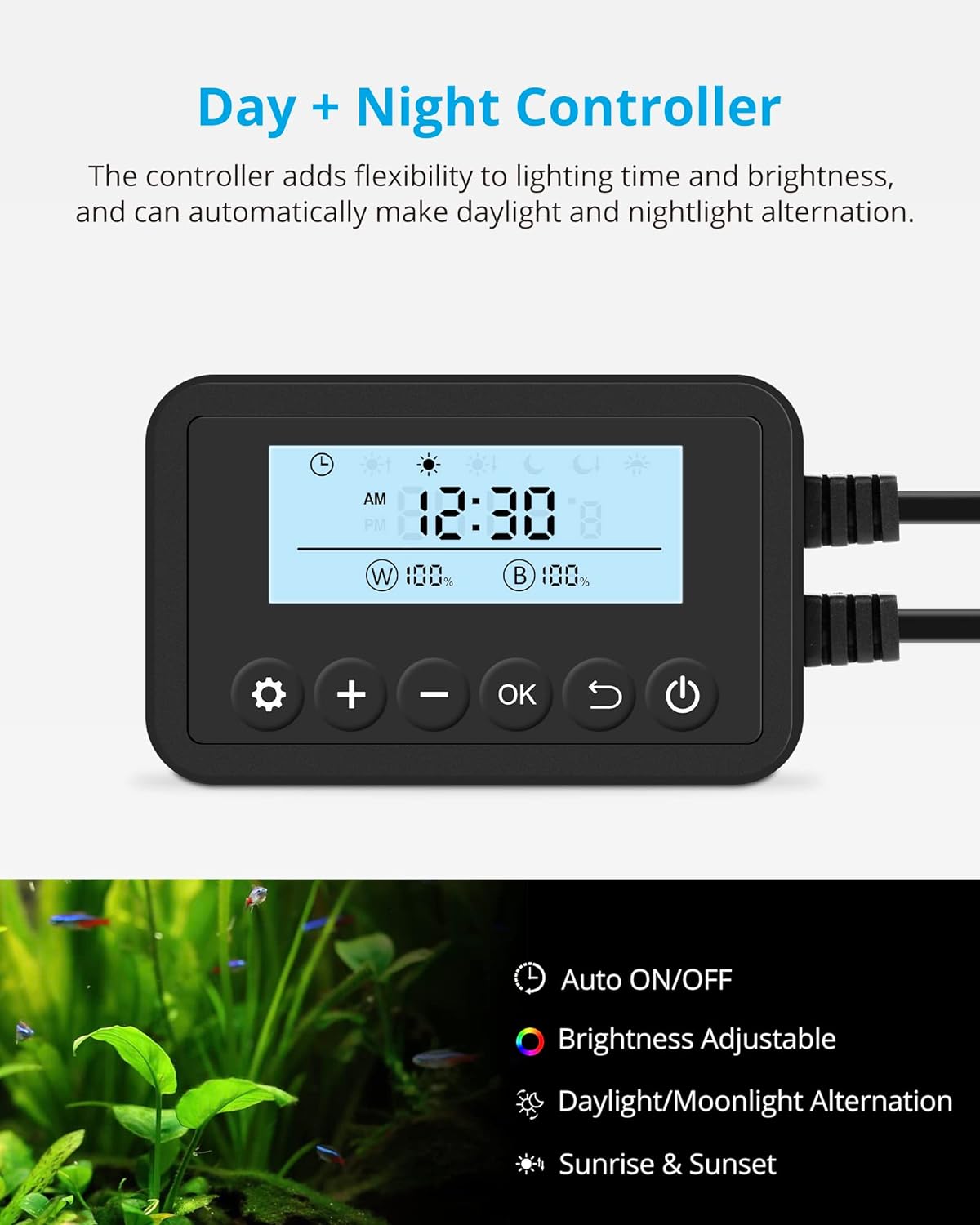 NICREW SkyLED Plus Aquarium Plant Light - 12 - 18 in - image 3