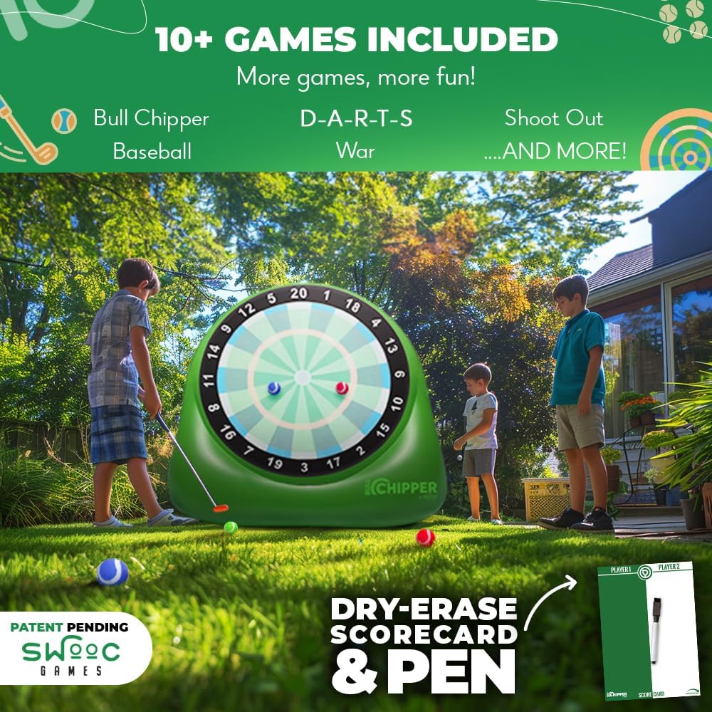 Swooc Bull Chipper giant inflatable golf darts board for backyard play - view 4