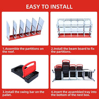 Chicken Nesting Box, 8 Hole 2 Layer Hen Nest Boxes with Legs, Roll Away Eggs Laying Boxes,Cleanable Pull Out Hen Roosting Boxes