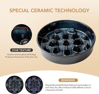 Raised Slow Feeder Dog Bowls, Elevated Dog Bowls Slow Feeder – Essentials for Dogs - 1 x Starry Sky - C / XL- 9.5inch / 3.2 Cups - image 4