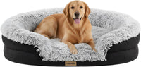 Miorun Fluffy Orthopedic Dog Beds Large Sized Dog - Gray / L(43", UP to 90lbs)