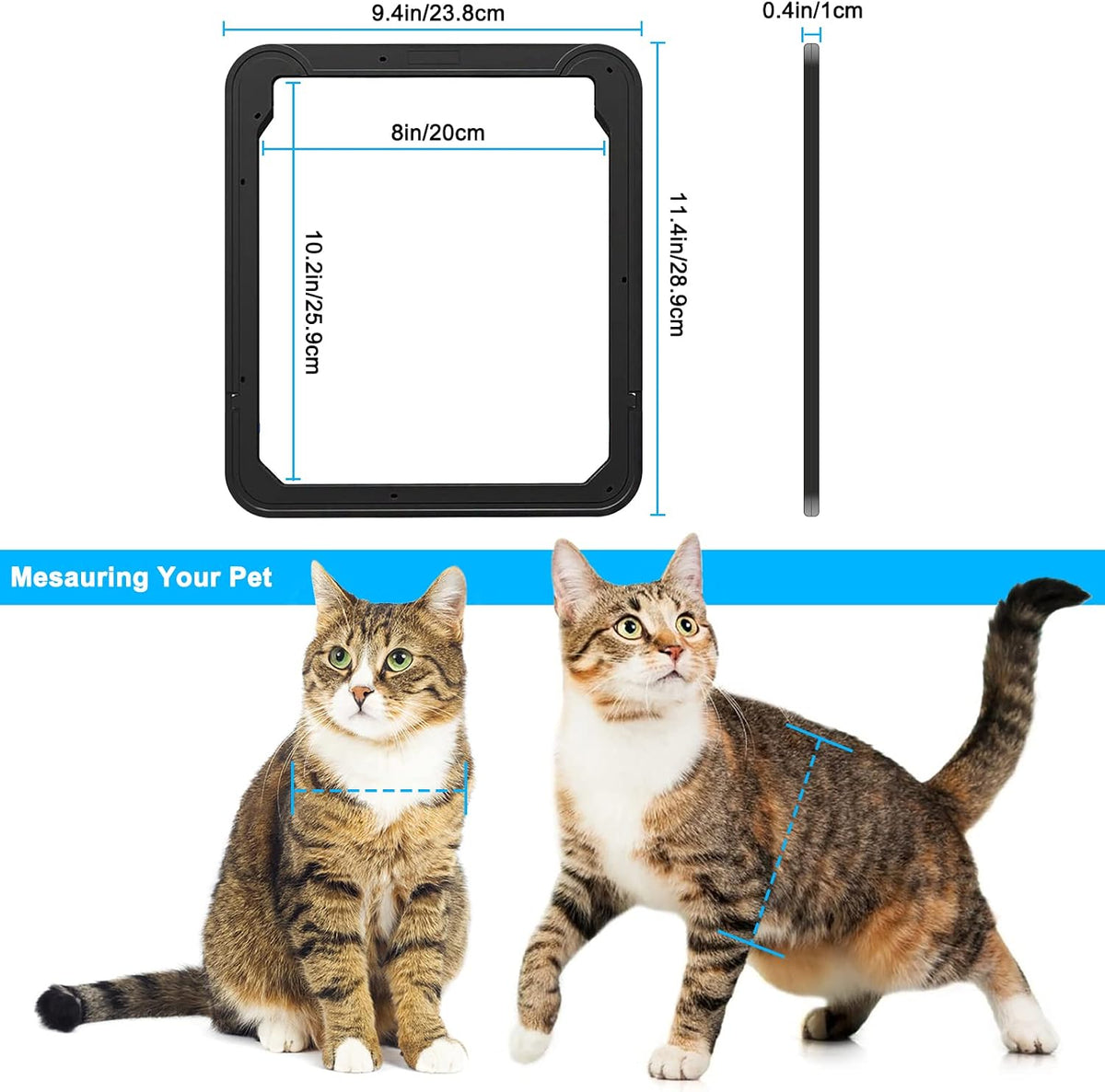 Ownpets Magnetic Cat Screen Door - Small - image 2
