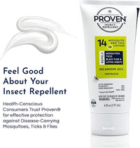 Proven Insect Repellent Lotion, Keep Mosquitoes, Ticks and Flies Off, DEET Alternative Repellent, Up to 14-Hour Protection, Great for Outdoor Camping and Hiking, 6 Ounce, Odorless Lotion
