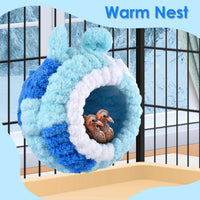 KATUMO Bird Nest, Small Sun Conure Breeding House Parrotlet Snuggle Hut Lovebird Bed for Conure - L (Blue) - image 4