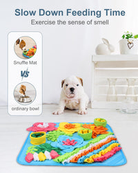 Snuffle Mat for Dogs, 15.4in Felt Wool for Small/Medium Pet Puzzle – Essentials for Dogs - Blue / 20"L x 20"W - image 4