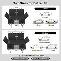 Zanch Hard Bottom Dog Seat Cover for Trucks - Black+Orange / XL - Full-size Trucks & SUVs - image 4