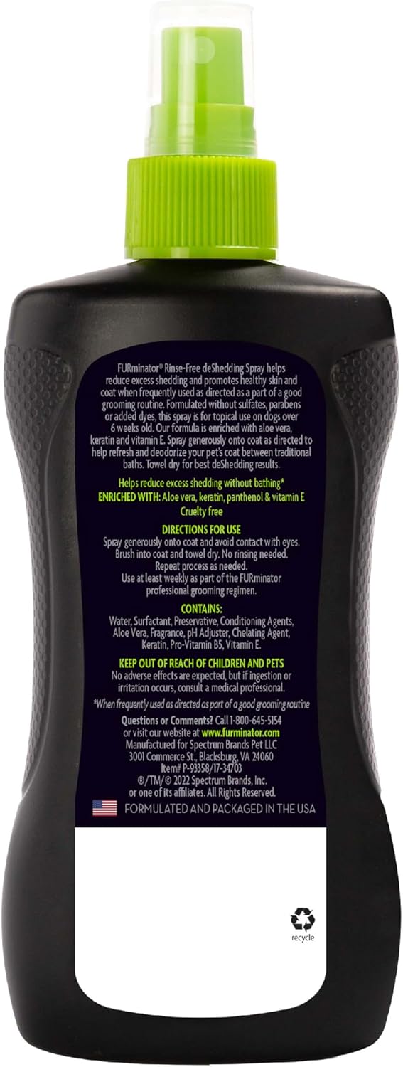 FURminator Ultra Premium deShedding Conditioner for Dogs - Waterless Shampoo / 8.5 oz - image 3