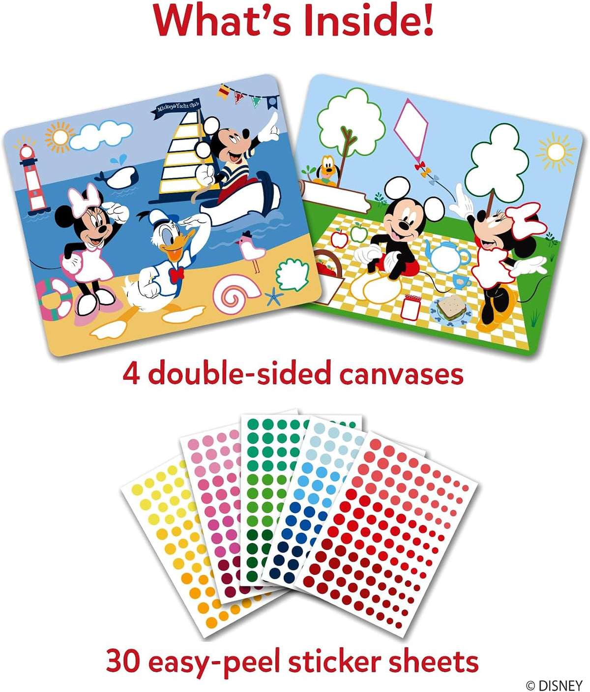 Skillmatics Dot It Sticker Art, Unicorns & Princesses Sparkle - 4. Disney Mickey - image 2