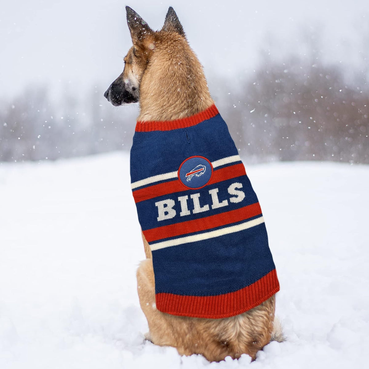 Pets First NFL Chicago Bears Dog Sweater - Small / Buffalo Bills - image 4
