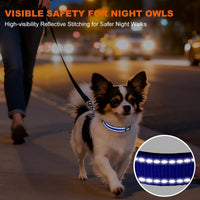 Taglory Reflective Large Dog Collar - Navy Blue / X-Small (Pack of 1) - image 4