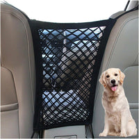 DYKESON Dog Car Net Barrier Pet Barrier with Car Mesh Organizer