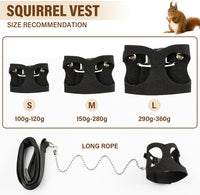 3Pcs Rat Harness and Leash - Black - image 4