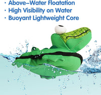 Floating Duck Dog Toy, Squeaky Water Pool Toy for Small Medium Dogs – Essentials for Dogs - Crocodile - image 3