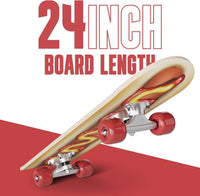 Rude Boyz 24 inch mini cruiser skateboard for kids with aluminium trucks - view 8