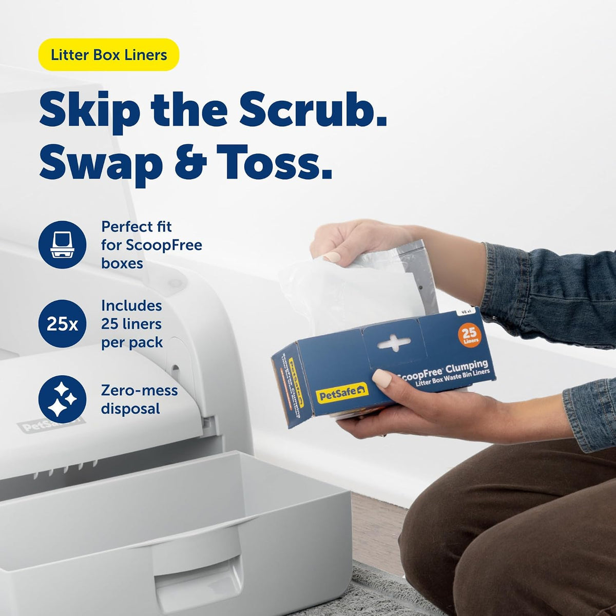 PetSafe ScoopFree SmartSpin Litter Box Waste Bin Liners - image 2